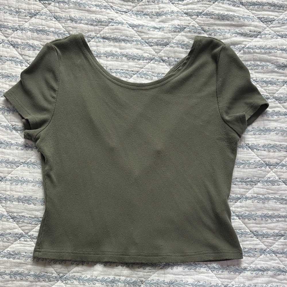 Army Green Women's Top